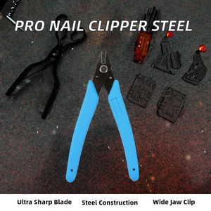 Pince à ongles professionnelle en acier inoxydable pour le nail art, coupe-strass, ciseaux, outils de manucure et de perçage larges - Product Image 2