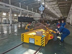 Nuevo Carro de Transferencia Ferroviaria de Plataforma Plana de Acero Motorizado con Batería de 20 T Move Free para Plantas de Manufactura - Product Image 2