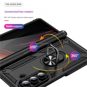 Personnalisé meilleure qualité nouveau Design dos 360 Rotation anneau téléphones portables Mobile fille téléphone couvre étui pour samsung <span class=keywords><strong>Z</strong></span> <span class=keywords><strong>Fold</strong></span> 7 - Product Image 2