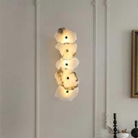 Lampes murales LED de luxe en marbre naturel 100 % albâtre espagnol, design moderne, intensité réglable, pour salon et éclairage domestique