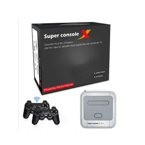 Konsol Game WiFi Terbaik 30000 "Unduh Game Anak-anak 4K HD TV Retro Konsol Super X Pro Konsol Video Game untuk PSP/N64/DC/PS