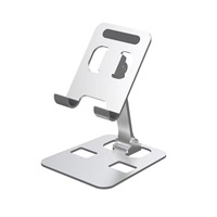 Support de téléphone portable pliable en métal de qualité supérieure, support universel réglable en hauteur pour téléphone et tablette