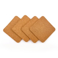 4X4 Pouces Carrés De Liège 5 Mm Support Liège Tuiles Feuilles Pour Les Caboteurs Et Artisanat Bricolage Personnalisé liège coaster