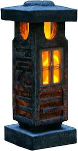 โคมไฟพลังงานแสงอาทิตย์สำหรับสวน ตกแต่งสวนกลางแจ้ง โคมไฟพลังงานแสงอาทิตย์รูปเจดีย์ โคมไฟตกแต่งกลางแจ้งสไตล์ญี่ปุ่น - Product Image 2