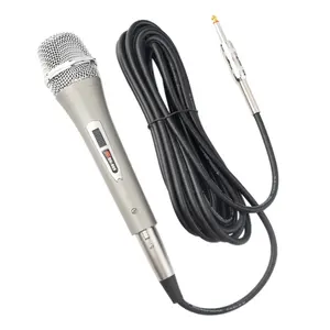 Micrófono dinámico con cable de bajo costo escenario en casa KTV dedicado K canción micrófono con cable 5 metros 6,5mm
