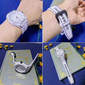 Reloj de Cuarzo de Silicona con Diseño de <span class=keywords><strong>Manga</strong></span> y Pintura Artística, Forma Octogonal, para Hombre, Venta al Por Mayor, Relojes Hombre - Product Image 2