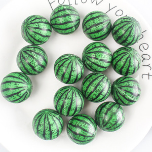 Pelota saltarina de sandía de 32 mm con diseño, mini pelota saltarina, juguete educativo para niños - Product Image 2