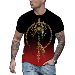 2025 Nhất Ưu đãi Mới In Kỹ Thuật Số Người Đàn Ông Của Mùa Hè T-Shirt Bán Hàng Trực Tuyến Châu Âu Huyền Thoại Phong Cách - Product Image 5