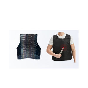 เสื้อเกราะกันกระสุนแบบยุทธวิธีสำหรับผู้ชาย น้ำหนักเบา สีดำ ผลิตจากโพลีเอสเตอร์และโพลีเอทิลีน สำหรับใส่แผ่นกันกระสุนเคฟลาร์แบบซ่อน ป้องกันการแทง - Product Image 2