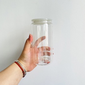 Rts 12Oz 15Oz Quả Cầu Tuyết Thủy Tinh Có Thể Nhựa Bao Gồm Đầy Màu Sắc Thay Thế Nhựa PP Acrylic Nắp PP Có Nắp Đậy Cho Chai Thủy Tinh - Product Image 4