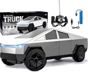 Ept Cyber Pickup điện điều khiển từ xa xe đầu chiếu sáng 25cm không dây sạc RC đường Đồ chơi xe cho trẻ em 27MHz - Product Image 1