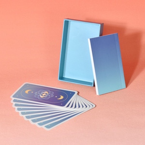 <span class=keywords><strong>Cartas</strong></span> de <span class=keywords><strong>Tarot</strong></span> con Logotipo Personalizado, Papel de Alta Calidad con Núcleo Negro de 310 g/m², Impresas por Ambos Lados, con Caja, para Venta al Por Mayor - Product Image 2