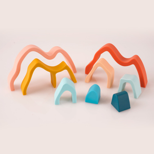 Ungiftiges BPA-freies <span class=keywords><strong>Montessori</strong></span>-Block-Set Früh pädagogisches Soft Building & Stacking-Spielzeug für Lebensmittel in Lebensmittel qualität - Product Image 6