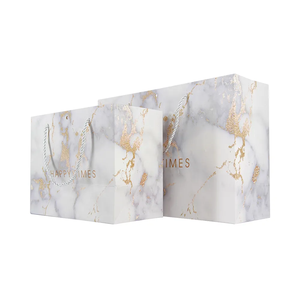 Hot Bán Thân Thiện Với Môi Trắng Túi Giấy Biểu Tượng Tùy Chỉnh In Màu Hồng Mua Sắm Túi Băng Xử Lý Có Thể Tái Chế Quà Tặng Bao Bì Túi - Product Image 2