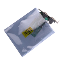 Sac de protection rfid en plastique Pe antistatique, personnalisé, argenté, thermoscellé