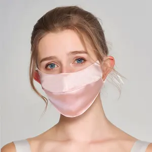 100% Silk Face Masks Mulberry Silk Sunscreen Face Mask Customised Anti-dust Sport