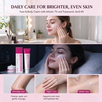 Crème Visage Éclaircissante et Réparatrice Hydratante à l'Arbutine et à l'Acide Tranexamique, en Gros (OEM/ODM) – Crème et Lotion Visage au Céramide et Niacinamide