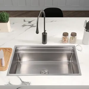 Sonsill全套厨房水槽不锈钢水槽纳米银单碗水槽过滤厨房