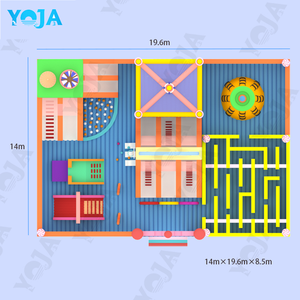 Bán buôn Chất lượng cao trong nhà lâu đài bơm hơi lớn nhất nhà bị trả lại công viên giải trí lớn bị trả lại sân chơi trong nhà công viên - Product Image 3