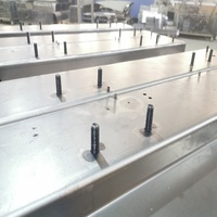 Accessoires de rail de guidage en profilé extrudé en alliage d'aluminium pour ascenseur, revêtement en tôle galvanisée, composants de quincaillerie d'ascenseur sur mesure