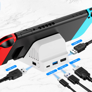 แท่นระบายความร้อนมัลติฟังก์ชั่นสำหรับคอนโซลทีวีพร้อมพัดลมความเร็วสูงและอะแดปเตอร์ HD-MI สำหรับชาร์จ USB-C สวิตช์ - Product Image 5