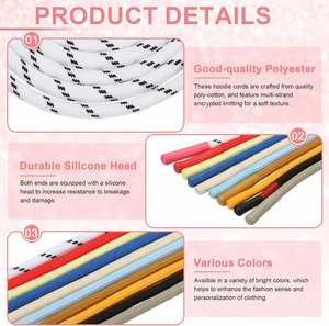 Cordons de remplacement en polyester facile à enfiler de 0,2 pouce pour sweats à capuche, pantalons de survêtement, vestes, chapeaux, manteaux, sacs YST - Product Image 2