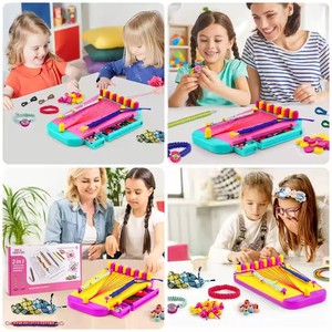 Giocattoli per la creazione di gioielli di arti e mestieri per bambini e ragazze braccialetti di amicizia Kit per la creazione di braccialetti regalo di compleanno - Product Image 5