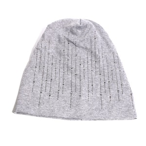Offre Spéciale Logo personnalisé doux tricot 100% <span class=keywords><strong>coton</strong></span> mode femmes <span class=keywords><strong>bonnet</strong></span> d'hiver avec personnage dessin animé strass Ski chapeau - Product Image 2