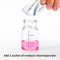 Kit de test du chlore libre DPD pour piscine et eau potable |   Poudre de haute précision 0,05-1,0 Mg/L |   Certifié CE |   Marque JUBWAY