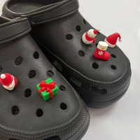 Nouveautés en stock : Pantoufles 3D unisexes à semelles en caoutchouc florales, avec chevillères décoratives, thème Noël. Maintenant disponible à l'achat.