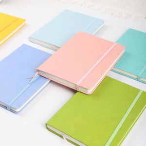 Carnet de notes personnalisé en cuir PU relié avec couverture rigide A5 avec 60 feuilles de papier beige pour une utilisation promotionnelle - Product Image 1