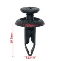 04805 Fixations en plastique pour carrosserie automobile, rivets en plastique, clips de type poussoir pour pare-chocs de voiture