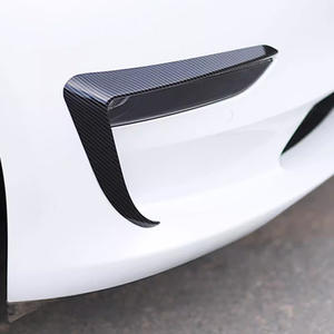 Accesorios externos cromados de fibra de carbono ABS automotriz adecuados para la decoración de la luz antiniebla delantera Tesla 2021 modelo <span class=keywords><strong>Y</strong></span> - Product Image 4
