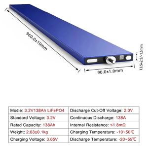 Big Capacity 3.2V Lithium Ion <b>Battery</b> Byd Catl Hithium 135Ah 138Ah Lipo4 Cell for Solar Power <b>Batteries</b> Station - Product Image 2