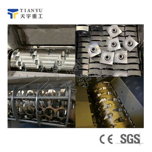 Máy nghiền nhựa thải dạng màng, túi dệt, thanh nylon nóng chảy, máy nghiền tái chế nhựa polyethylene một trục - Product Image 4