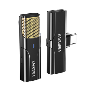 Kakusiga Rechargeable Wireless <b>Microphone</b> With Type C Connector <b>For</b> Smartphone And <b>Computer</b> Use - Product Image 1