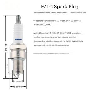 Bujía F7TC para Motor de Gasolina 168F 170F, Cultivadora y Amoladora Agrícola - Product Image 3