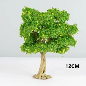 Accessoire <span class=keywords><strong>de</strong></span> paysage miniature, arbre vert, 15CM/12CM/10CM, matériau plastique écologique, échelle 1:8, modèles architecturaux en <span class=keywords><strong>fil</strong></span> métallique, DIY - Product Image 3