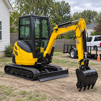 Mini Excavator 3.5 Ton 2 Ton 1 Ton Mesin Kubota Epa Alat Penggali Kebun Pertanian Rumah Tangga Excavator Kecil Harga Mini Excavator Crawler