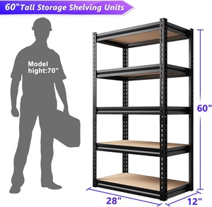 5-Tier <strong>Heavy</strong> <strong>Duty</strong> <strong>Metal</strong> <strong>Shelving</strong> Adjustable Garage Storage Utility Rack Shelf Warehouse Kitchen <strong>Heavy</strong> <strong>Duty</strong> <strong>Metal</strong> <strong>Shelving</strong> - Product Image 3