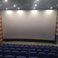 Écran de projection cinéma 3D 4K haute définition, design métallique acoustiquement transparent, qualité cinéma