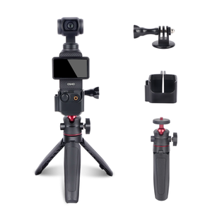 Trépied télescopique rotatif à 360° Mechrig à 3 sections, kit de poche 3 en 1 pour <span class=keywords><strong>cam</strong></span>éra d'<span class=keywords><strong>action</strong></span>, téléphone, lumière d'appoint, en alliage d'aluminium léger et compact - Product Image 1