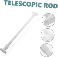 Tringle de Douche Télescopique Ajustable Moderne en Acier Inoxydable Premium Écologique, Tringle à Tension pour Fenêtre de Salle de Bain, Antirouille