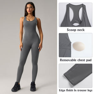 Vente en gros <span class=keywords><strong>Combinaison</strong></span> de yoga pour femmes <span class=keywords><strong>Combinaison</strong></span> de fitness serrée sexy en forme de I pour le dos <span class=keywords><strong>Combinaison</strong></span> de yoga OEM ODM <span class=keywords><strong>Combinaison</strong></span> de yoga - Product Image 2