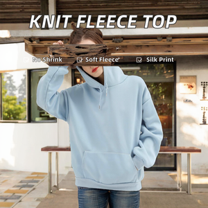 Chaqueta de punto con capucha de lana de manga larga de Color sólido para mujer para primavera Otoño Invierno - Product Image 2