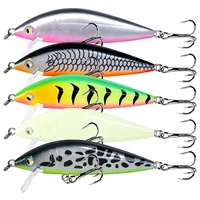 Leurre de pêche coulant Minnow 7,5 cm 9g, 5 couleurs, Nouveau design, Appât dur, Vente directe usine, Matériel de pêche réaliste pour le bar
