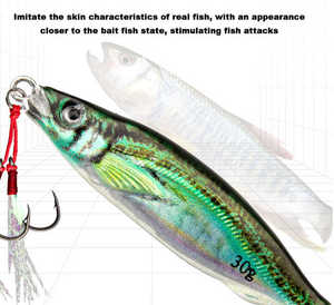 GS 10g-80g 3d Printing Jigging Lure Luminous Hard Metal <span class=keywords><strong>MicroJig</strong></span> - Product Image 6