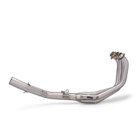 Knalpot Modifikasi Stainless Steel Khusus MT09 Sepeda Motor, Peredam Suara Depan Tengah Plastik, Sistem Knalpot Sepeda Motor