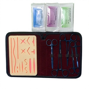 Almohadilla de Silicona para Prácticas de Sutura, Simulación de Piel de Acero Inoxidable, Kit de Primeros Auxilios y Sutura Quirúrgica - Product Image 1
