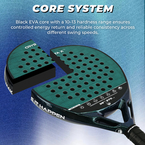 AMA INDUSTRY ODM/OEM Raquette de padel en fibre de carbone 3K/12K/18K/24K de haute qualité, surface 3D, Pala De Padel - Product Image 3